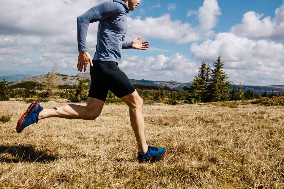 Running shorts with a built-in liner